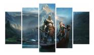 Quadro Mosaico Decoração Nerd Gamer 5 Peças Mdf Mod 11
