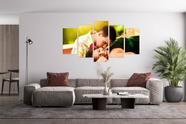 Quadro Mosaico Personalizado Com Sua Foto 5 Peças 115x58cm