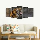 Quadro Mosaico Tigre Rosnando Animais Para Quarto Hall Quadro Mosaico Tigre Rosnando Animais Para Quarto Hall