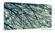 Quadro Mosaico Vertical Galhos Secos Natureza Decorativo 120x60