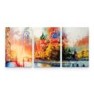 Quadro Moscou Colorido Catedral São Basílio Mosaico