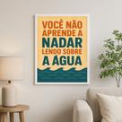Quadro Motivacional - Aprender Na Prática 24x18cm Quadro Motivacional - Aprender Na Prática 24x18cm