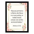 Quadro Motivacional"Buscai primeiro o reino de Deus."