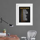 Quadro Motivacional Chances Sucesso - 60x48cm