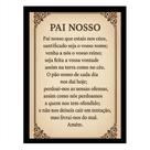 Quadro Motivacional Fé Oração do Pai Nosso Personalizado