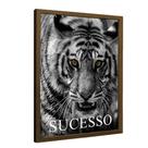 Quadro Motivacional Tigre de Sucesso