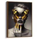 Quadro Mulher com Borboleta