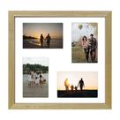 Quadro Multifotos 4 Fotos de 10x15 Paspatur Branco 30x30