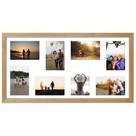 Quadro Multifotos 8 Fotos de 10x15 Paspatur Branco 30x60