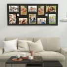 Quadro Mural De Fotos Parede MDF 10 Fotos 10x15cm Painel Decorativo 82x32cm Sala E Quarto