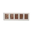 Quadro Mural Para 5 Fotos 15X21 Horizontal Branco Com Vidro - Av Shop Quadro Mural Para 5 Fotos 15X21 Horizontal Branco Com Vidro - Av Shop
