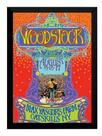 Quadro Musica Festival De Woodstock Poster Moldurado