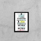 Quadro Música Um Anjo do Céu 45x34cm - com vidro