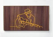 Quadro músico mdf