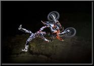 Quadro Mx Freestyle Motocross Manobra Moldura 42x29cm