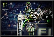 Quadro Mx Monster Freestyle Motocross 42x29cm