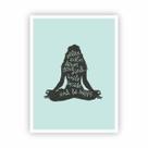 Quadro Namastê - Ioga - Yoga - Meditação com Moldura Branca Quadro Namastê - Ioga - Yoga - Meditação com Moldura Branca