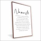 Quadro Namaste Vinil Com Vidro