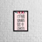 Quadro Não Destrua Seus Sonhos, Destrua Seus Limites 24x18cm