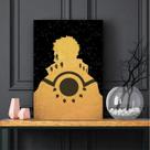 Quadro Naruto Uzumaki Animes Decorativo com Tela de Tecido