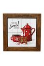 Quadro Natalino 20x20 Azulejo Merry & Sweet Christmas