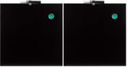 Quadro Negro Magnético U Brands 14x14 cm Sem Moldura Preto Pacote com 2