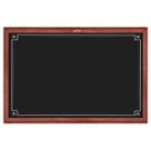 Quadro Negro Moldura Madeira COR MOGNO 70 X 50 CM Detalhe DECOR 1 Referência 2105 - SOUZA