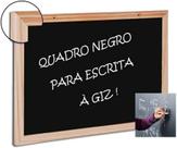 Quadro Negro para Giz 40x30 Moldura Pinus Cortiarte