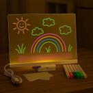 Quadro Neon de Desenho com Canetas LED