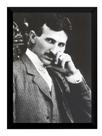 Quadro Nikola Tesla Inventor Foto Poster Moldurado