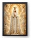 Quadro Nossa Senhora De Fátima Barroca Dourada 50x70cm Quadro Nossa Senhora De Fátima Barroca Dourada 50x70cm