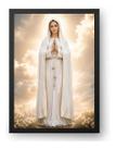Quadro Nossa Senhora De Fátima Realista Católica 21x30cm Quadro Nossa Senhora De Fátima Realista Católica 21x30cm