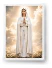 Quadro Nossa Senhora De Fátima Realista Católica 30x42cm Quadro Nossa Senhora De Fátima Realista Católica 30x42cm
