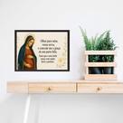 Quadro Nossa Senhora Do Bom Parto - Oração 33x24cm - com vidro