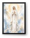 Quadro Nossa Senhora Fátima Contemporânea Aquarela 50x70cm