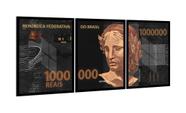 Quadro Nota De 1 Milhão De Reais com Moldura e Acrílico