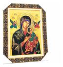 Quadro Ns Do Perpétuo Socorro Com Moldura Luxo 83 X 65 Cm