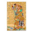 Quadro O Abraço Sala Gustav Klimt Decoração Quarto Kit Nicho