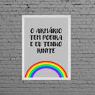 Quadro O Armário Tem Poeira E Eu Tenho Rinite 33x24cm