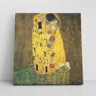 Quadro O Beijo Gustav Klimt Canvas Arte Decorativo 60x60cm