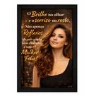 Quadro"O Brilho no olhar e o sorriso no rosto São apenas."