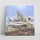 Quadro O Mar De Gelo David Friedrich Canvas Arte 60x60cm