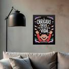 Quadro Obrigado Deus Pela Vida 33x24cm - com vidro
