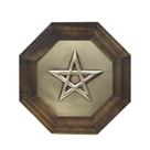 Quadro Oitavado Radiônico Pentagrama 18cm