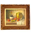 Quadro Oleo Sobre Tela Natureza Morta Ass. Moldura Classica Quadro Oleo Sobre Tela Natureza Morta Ass. Moldura Classica