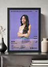 Quadro Olivia Rodrigo - Sour (Colored) - Com Vidro Tamanho:21cm x 30cm (A4)