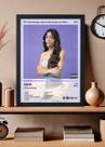 Quadro Olivia Rodrigo - Sour (Light) - Com Vidro Tamanho:21cm x 30cm (A4)