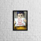Quadro One Life, One Chance 24x18cm - com vidro