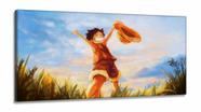 Quadro One Piece Para Quarto em Tecido Canvas 130x60 Quadro One Piece Para Quarto em Tecido Canvas 130x60