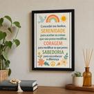 Quadro Oração "Concedei-me Senhor Serenidade para aceitar."